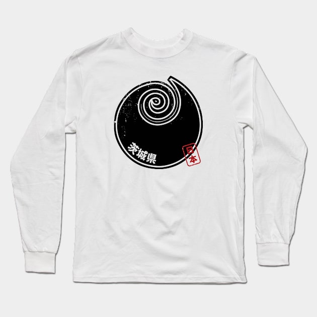 IBARAKI Japanese Prefecture Design Long Sleeve T-Shirt by PsychicCat